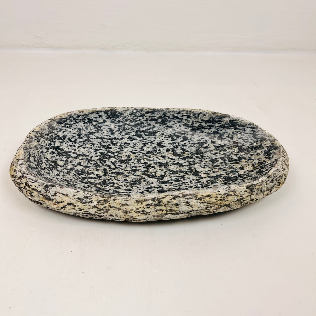 Black And White Splattered Bowl