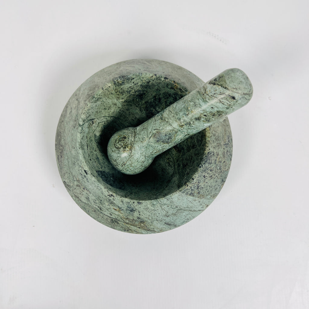 Jungle Green Mortar & Pestle