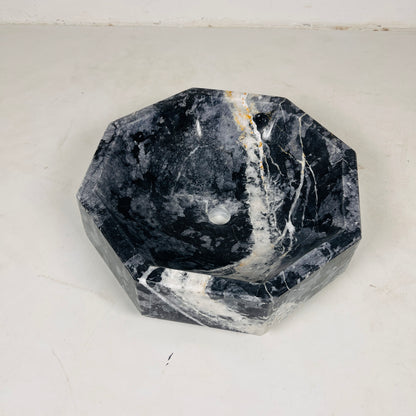 Octagonal Sink - Black & Blue