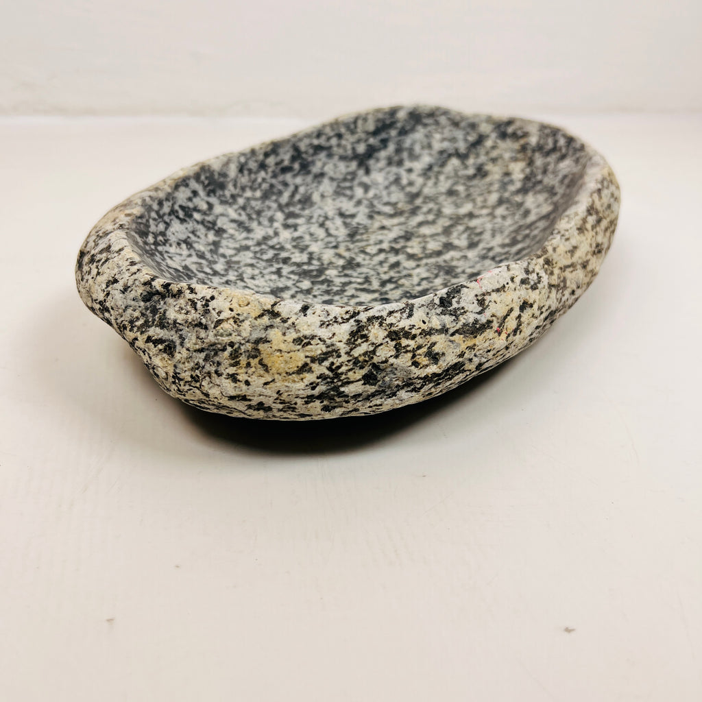 Black And White Splattered Bowl