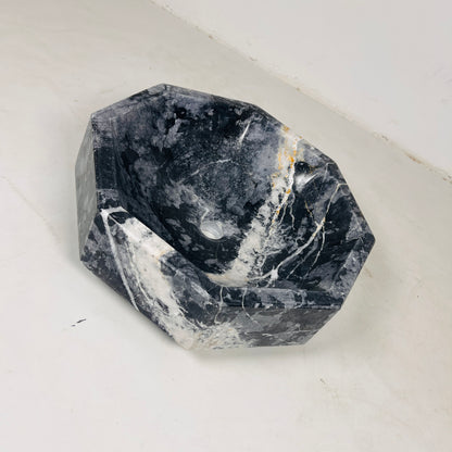 Octagonal Sink - Black & Blue