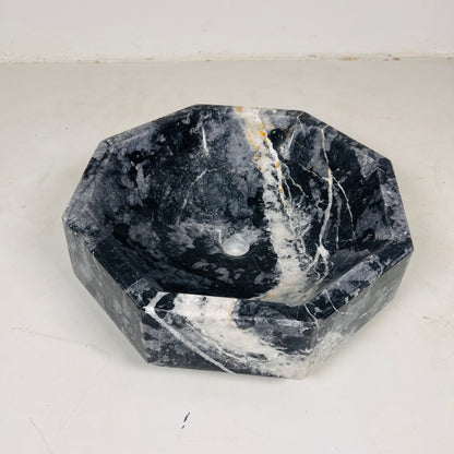 Octagonal Sink - Black & Blue