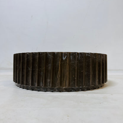 Fluted Sink - Brown