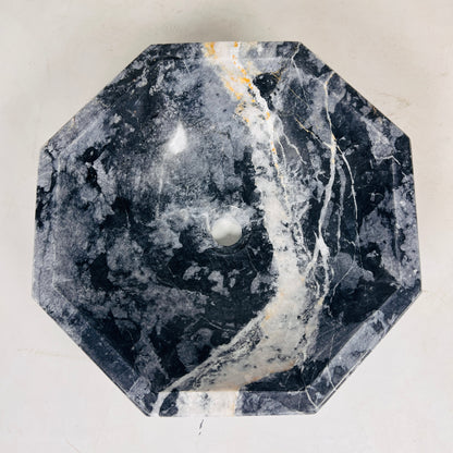 Octagonal Sink - Black & Blue