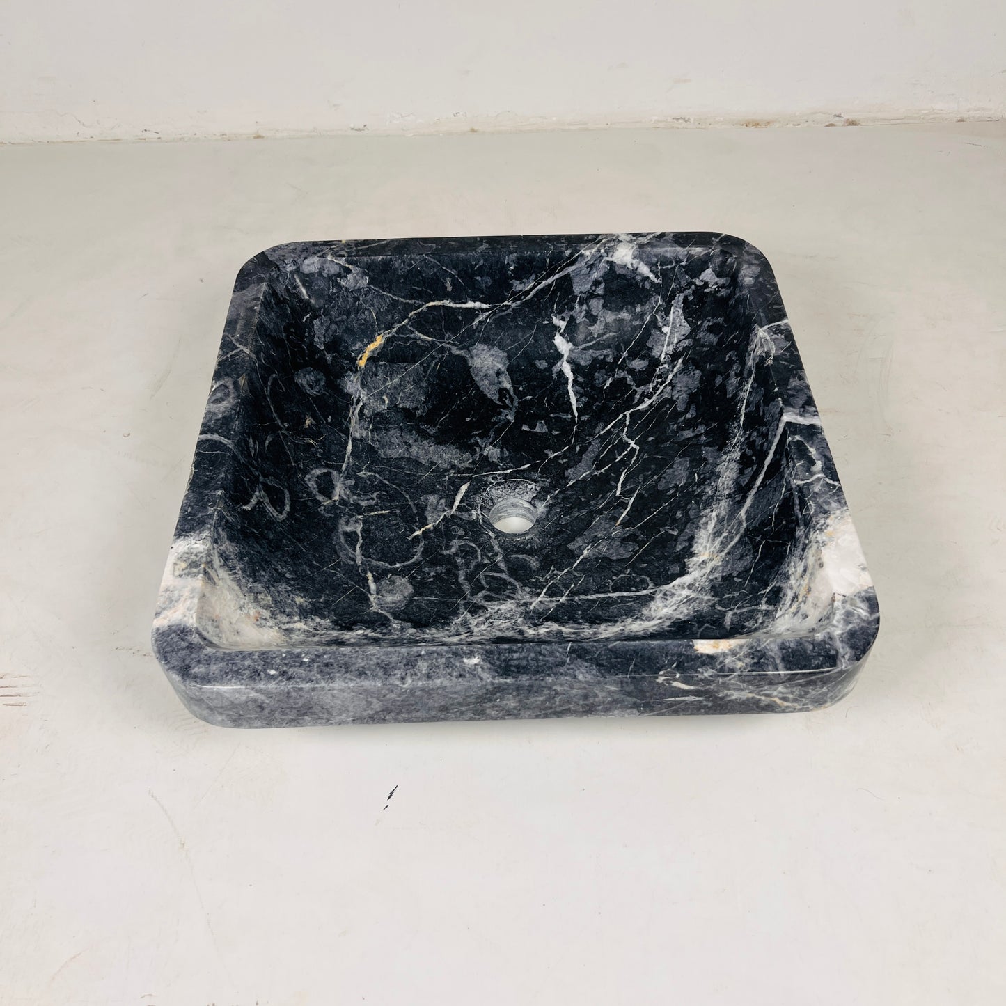 Trapeze Sink - Blue & Black