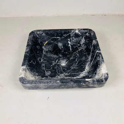 Trapeze Sink - Blue & Black