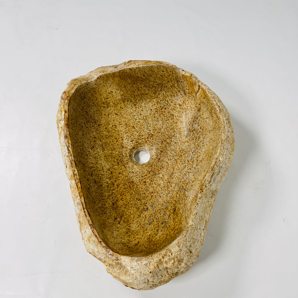 Ocher Drift Riverstone Sink