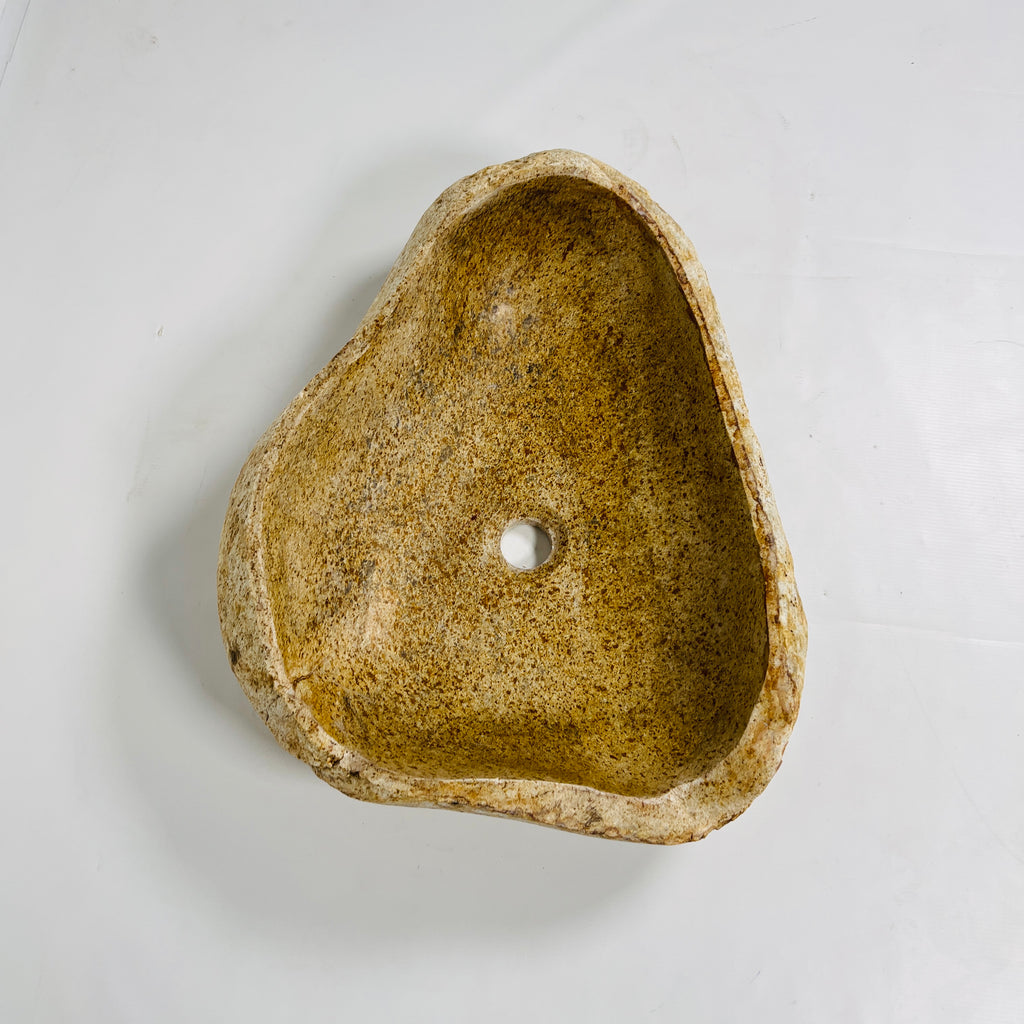 Ocher Drift Riverstone Sink