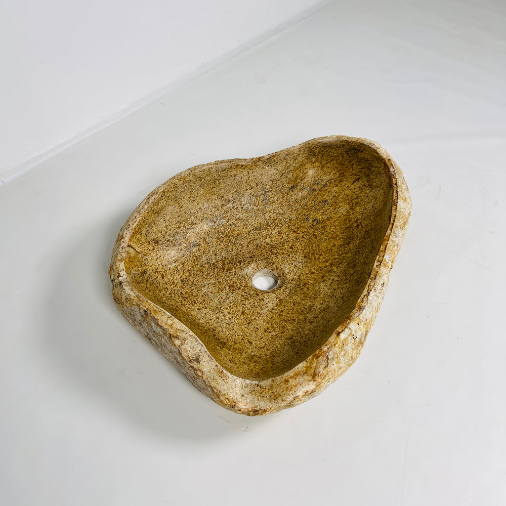 Ocher Drift Riverstone Sink