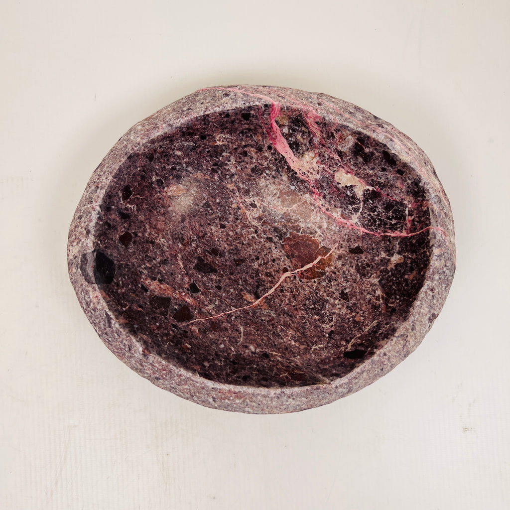 Burgundy Webbed Bowl