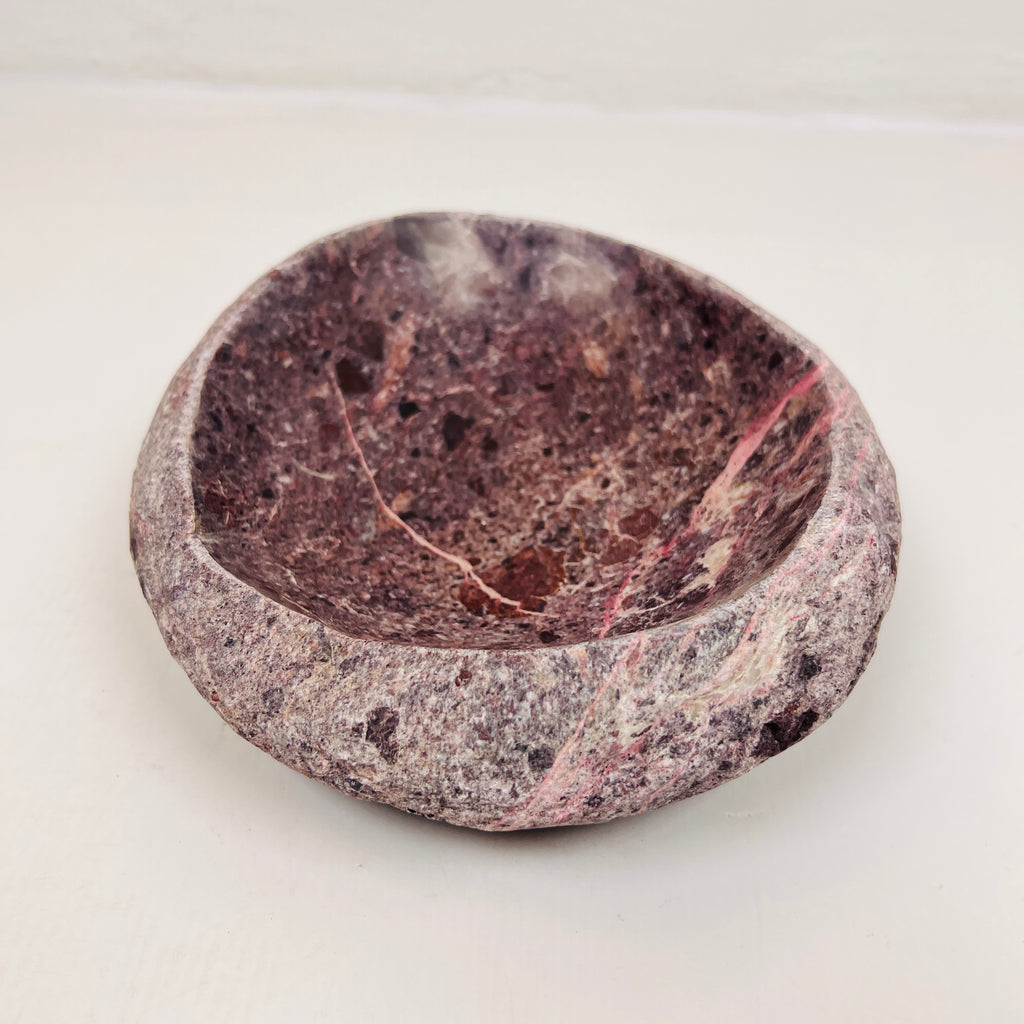 Burgundy Webbed Bowl