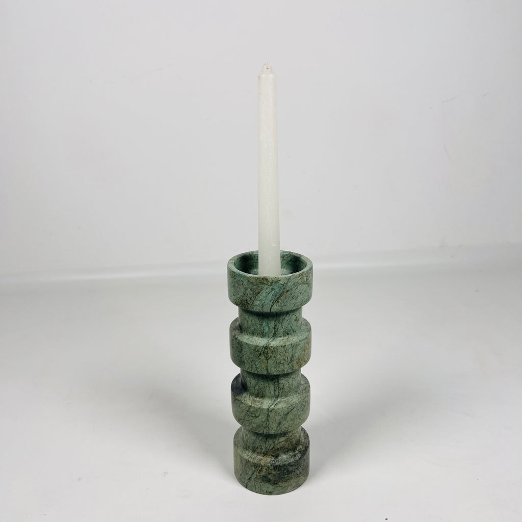 Jungle Green Stacked Candle Stand