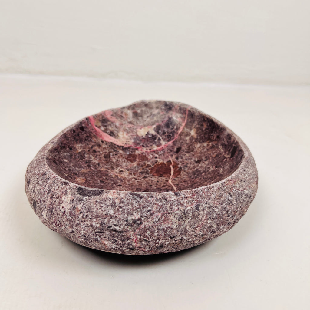 Burgundy Webbed Bowl