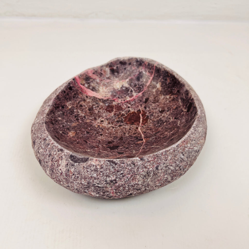 Burgundy Webbed Bowl