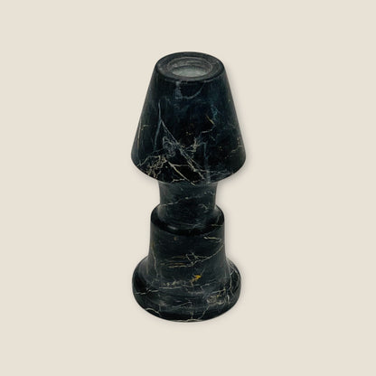 Frustum Capped Candle Stand - Black