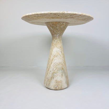 Light Travertine Side Table