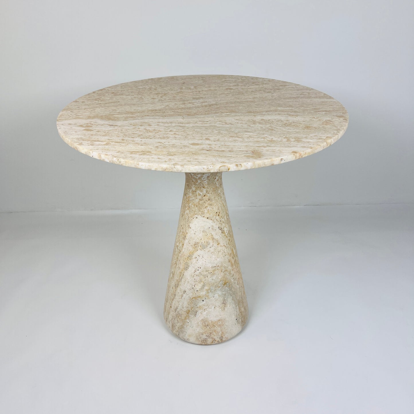 Light Travertine Side Table