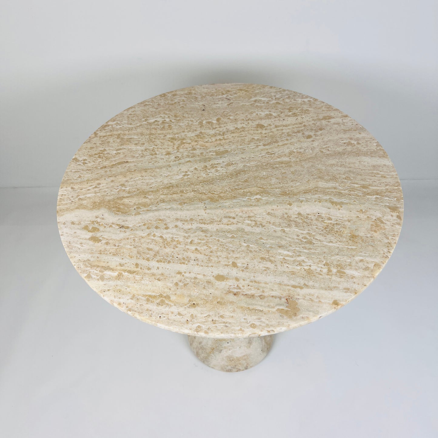 Light Travertine Side Table