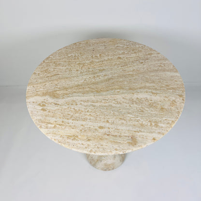 Light Travertine Side Table