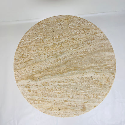 Light Travertine Side Table