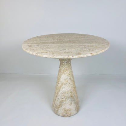 Light Travertine Side Table