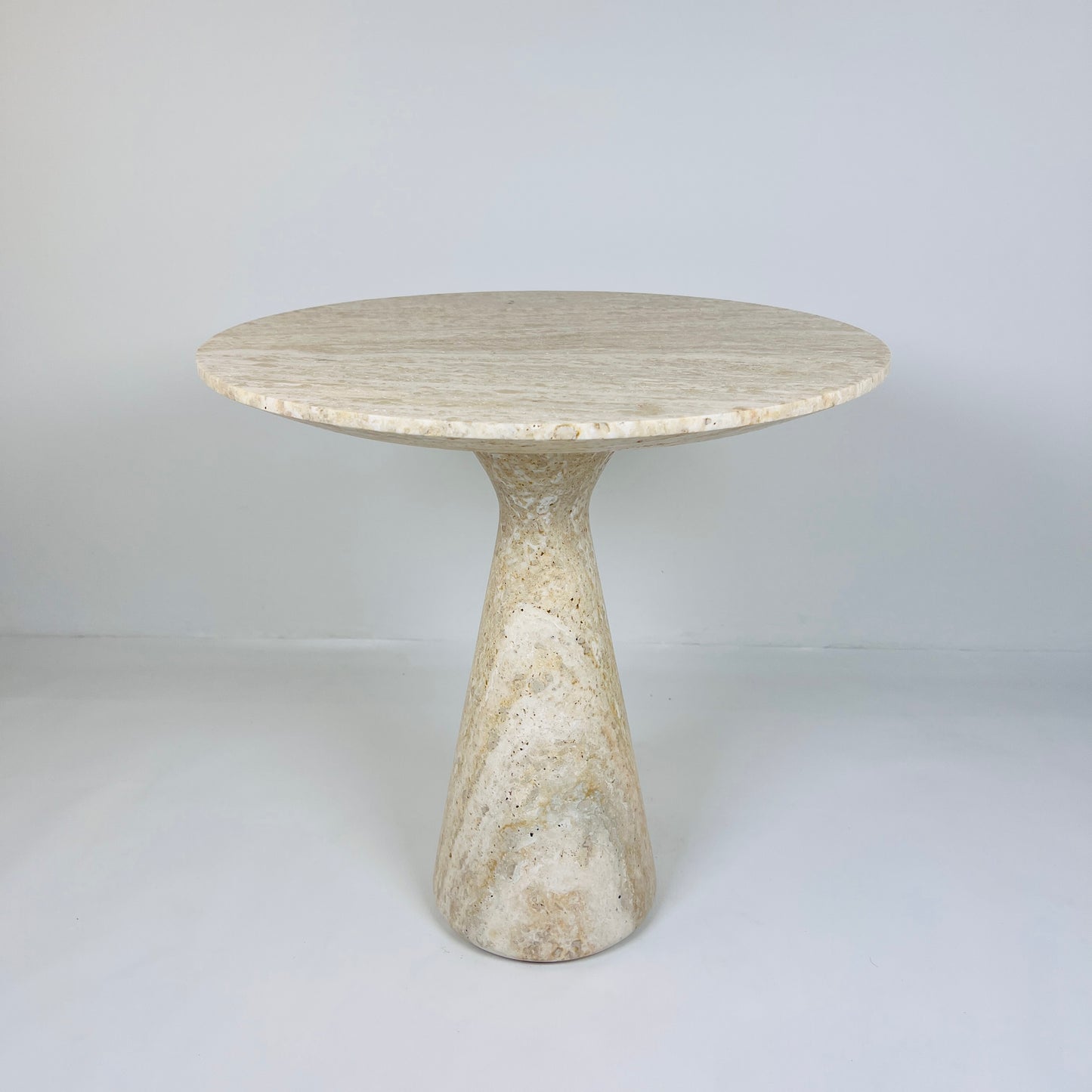 Light Travertine Side Table