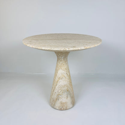 Light Travertine Side Table