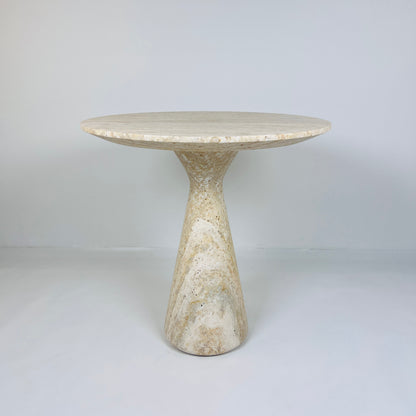 Light Travertine Side Table
