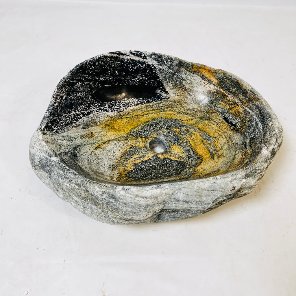 Golden Swell riverstone Sink