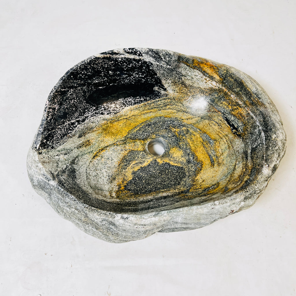Golden Swell riverstone Sink