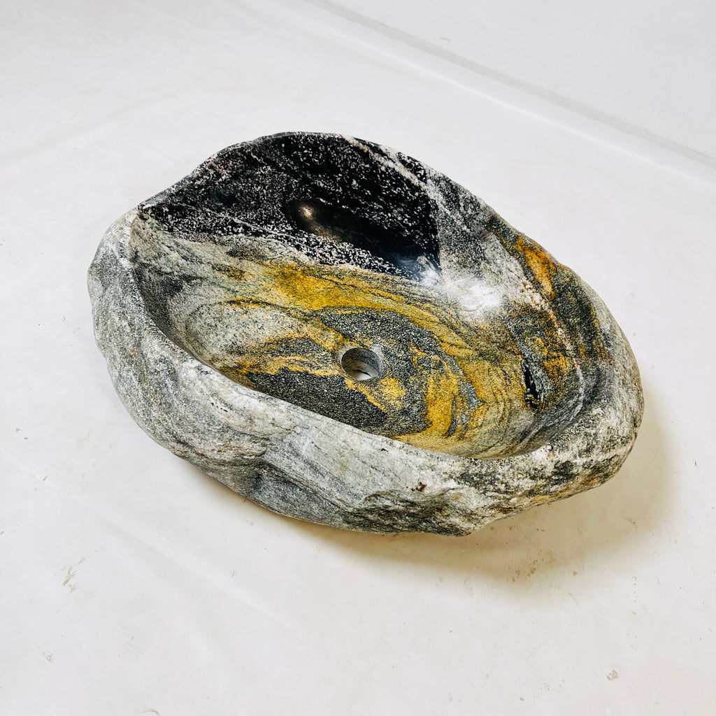 Golden Swell riverstone Sink