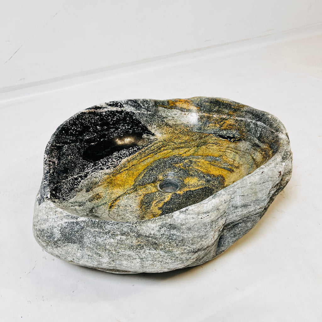 Golden Swell riverstone Sink