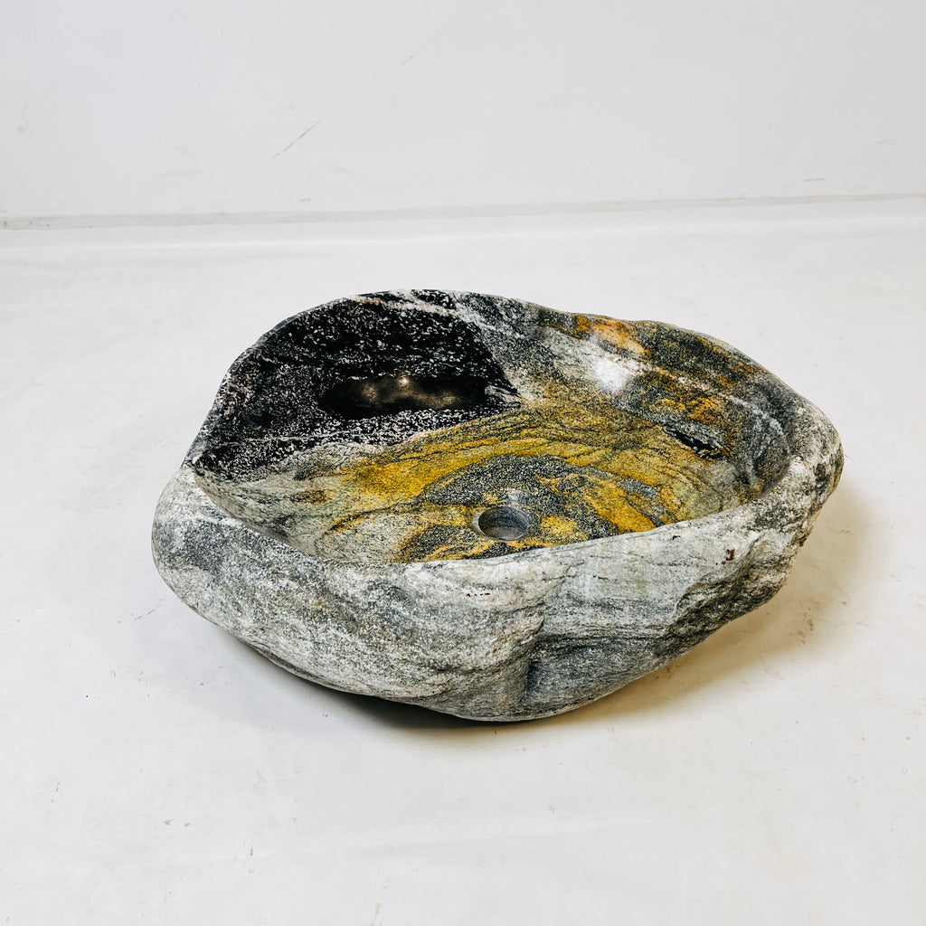 Golden Swell riverstone Sink