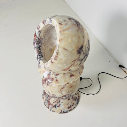 Totem Table Lamp / Floor Lamp - Red & White