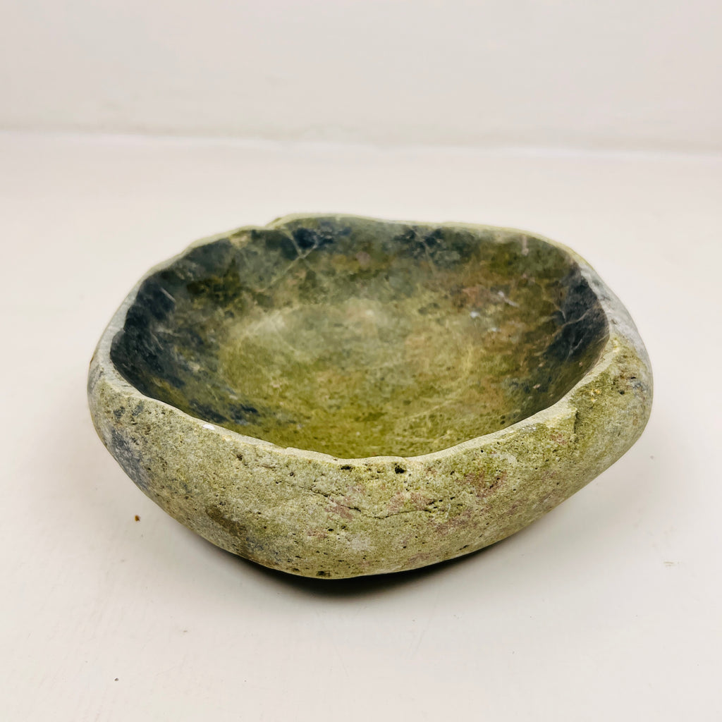 Moss Blue Dipped Bowl