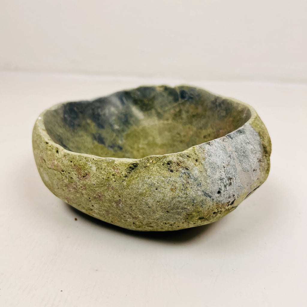 Moss Blue Dipped Bowl