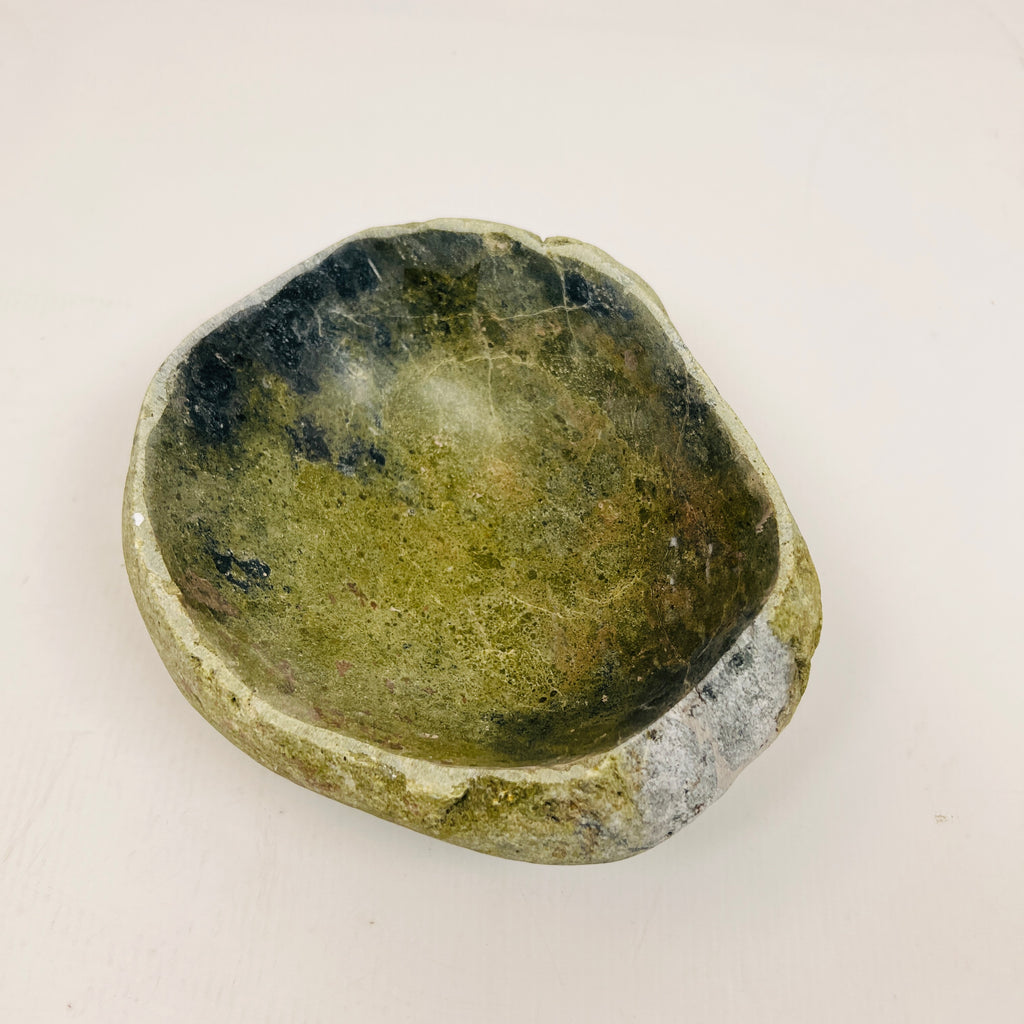 Moss Blue Dipped Bowl