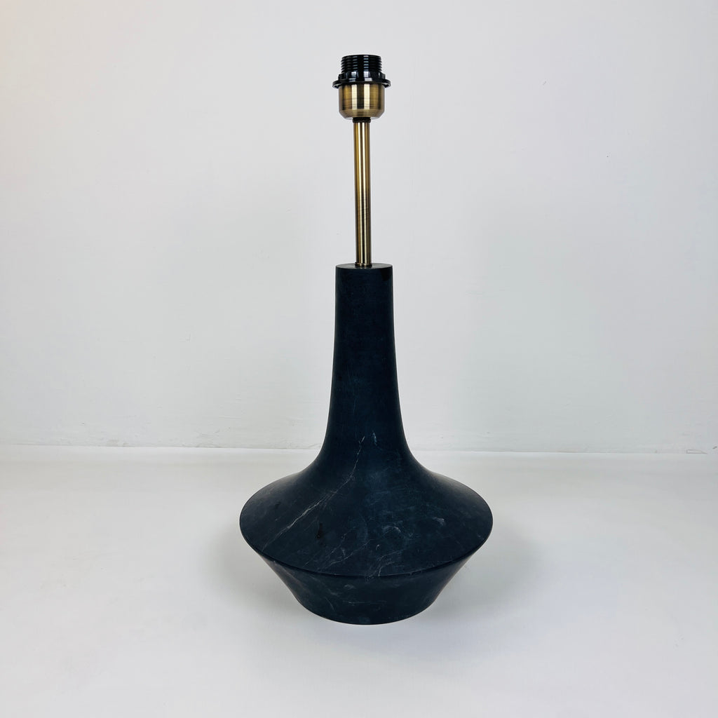 Bulged Saucer Black Table Lamp