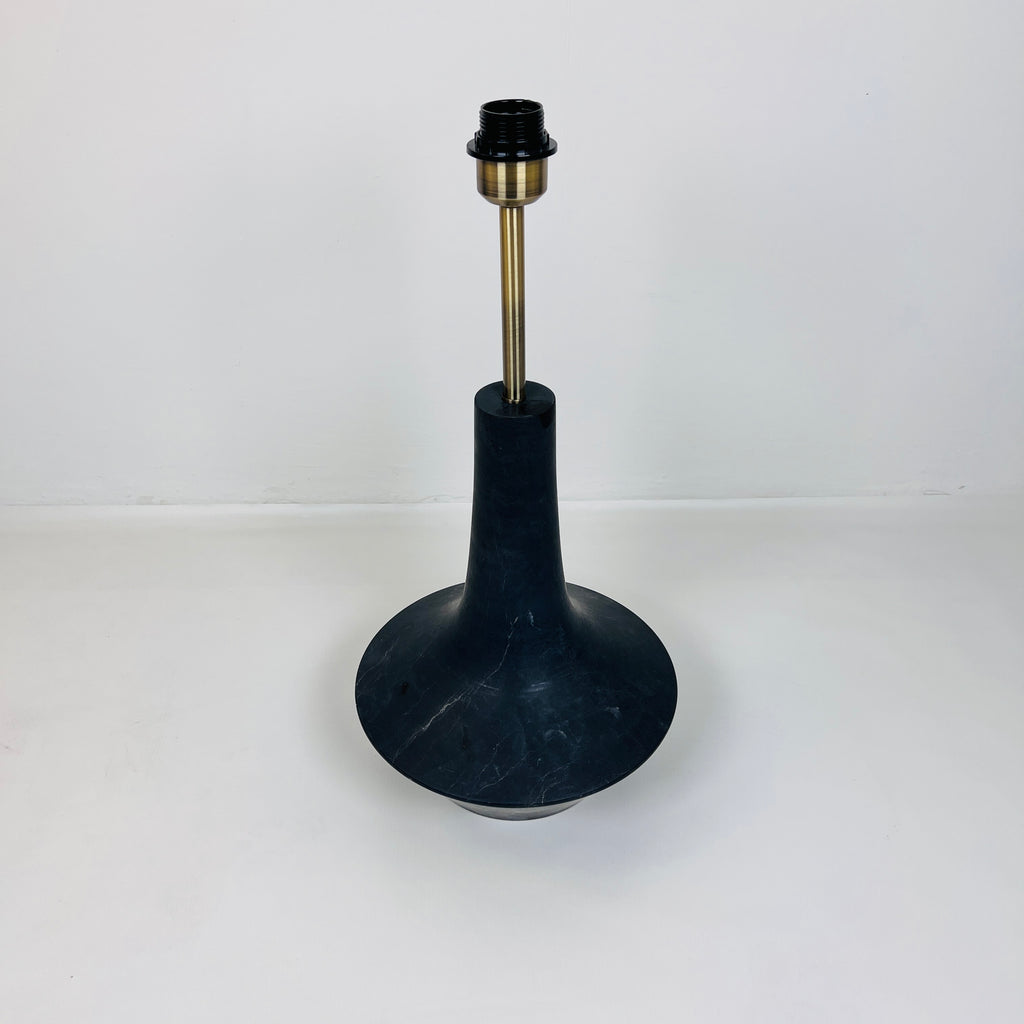 Bulged Saucer Black Table Lamp