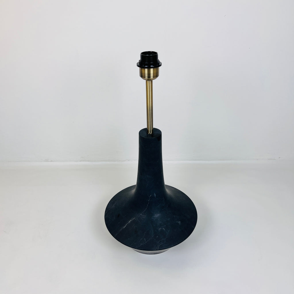 Bulged Saucer Black Table Lamp