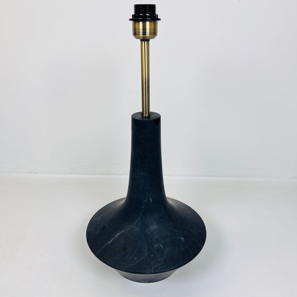 Bulged Saucer Black Table Lamp