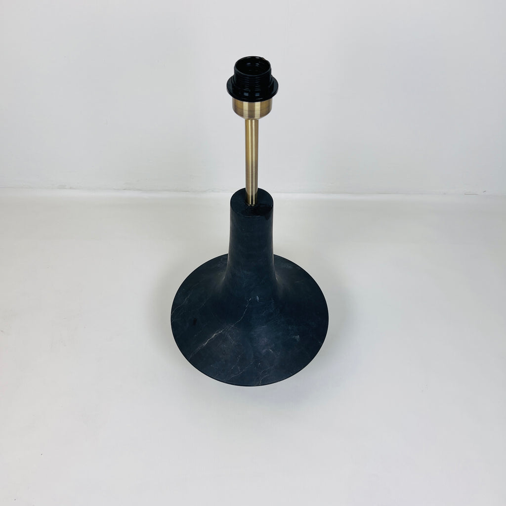 Bulged Saucer Black Table Lamp