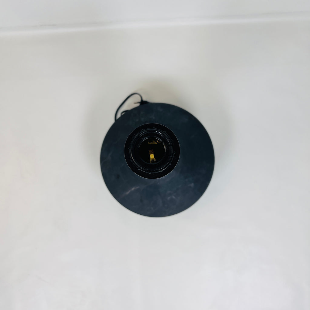 Bulged Saucer Black Table Lamp