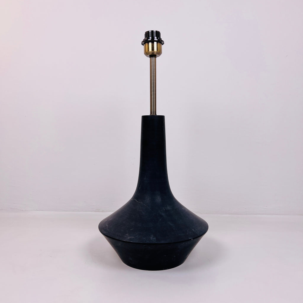 Bulged Saucer Black Table Lamp