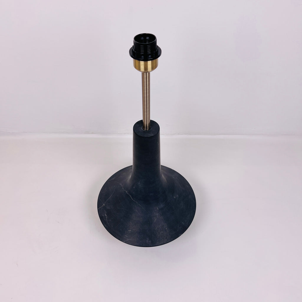 Bulged Saucer Black Table Lamp