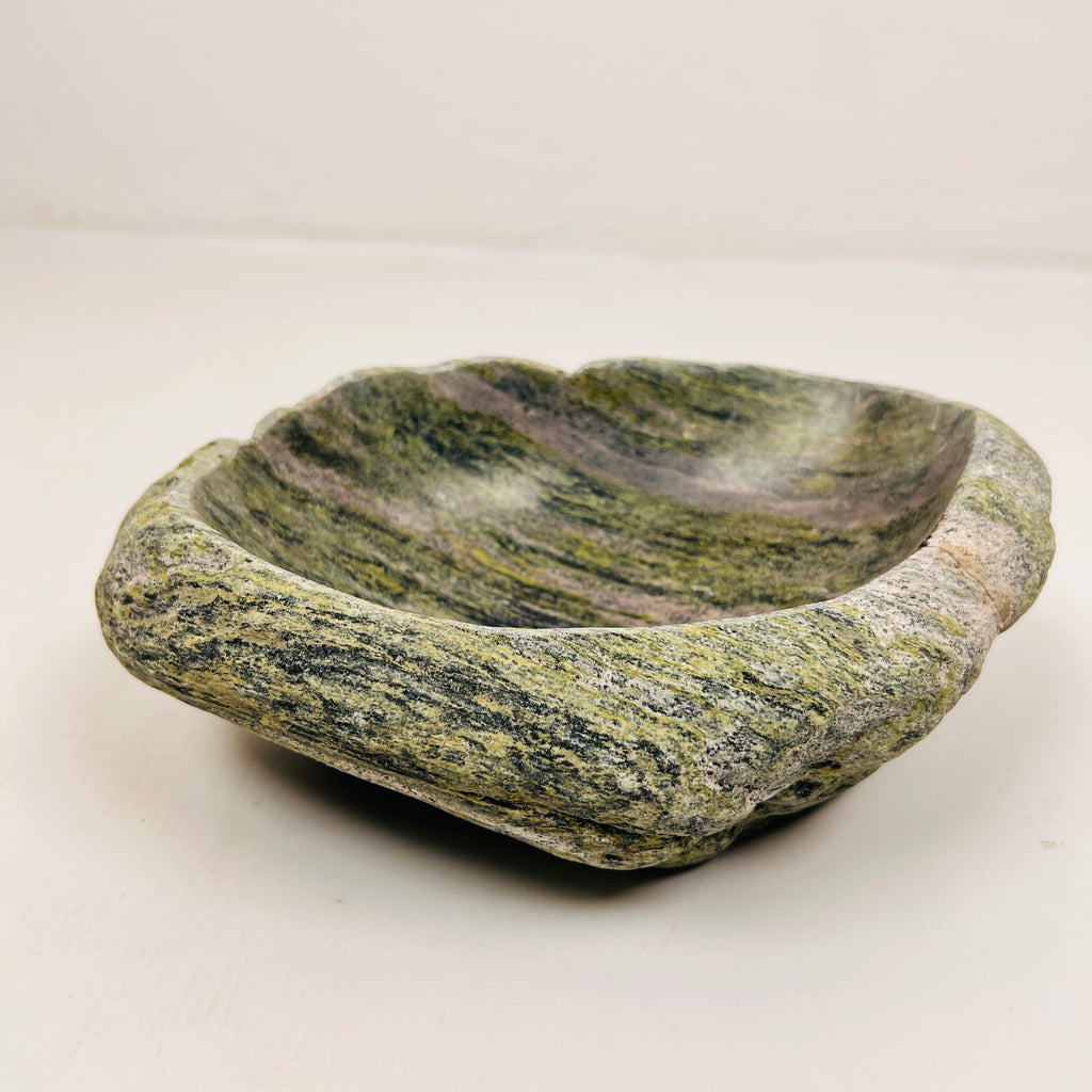 Black Grazed Moss Bowl