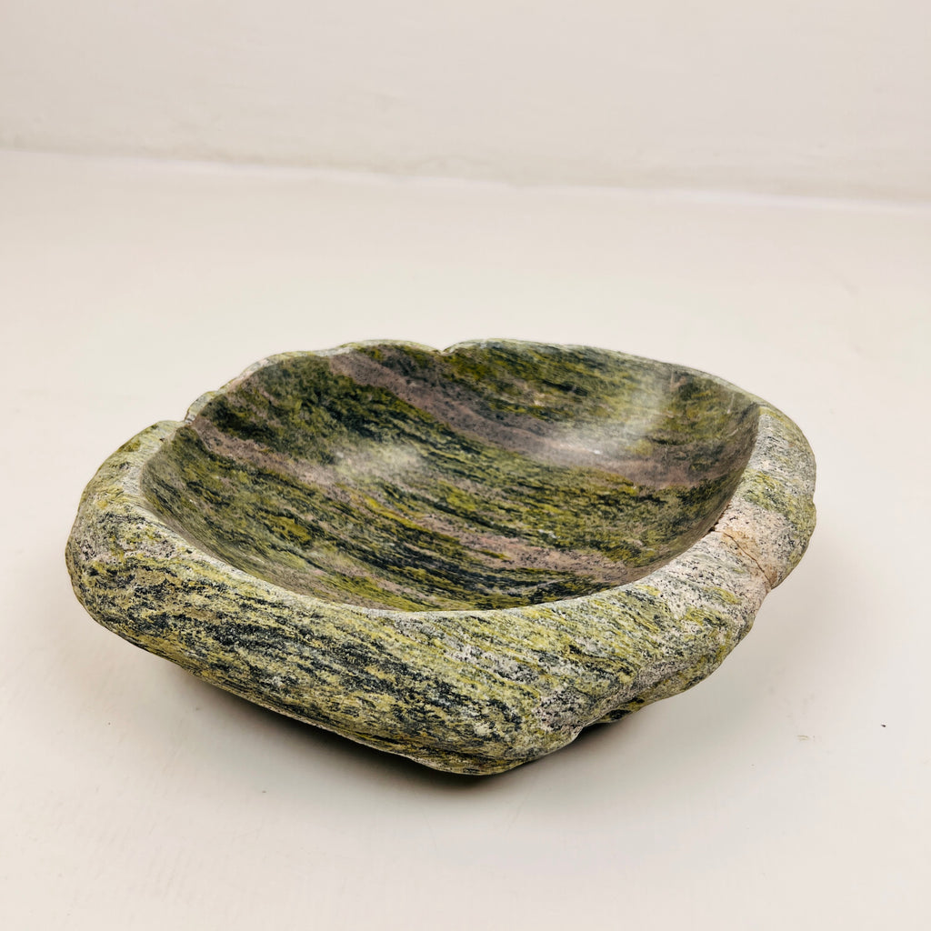 Black Grazed Moss Bowl