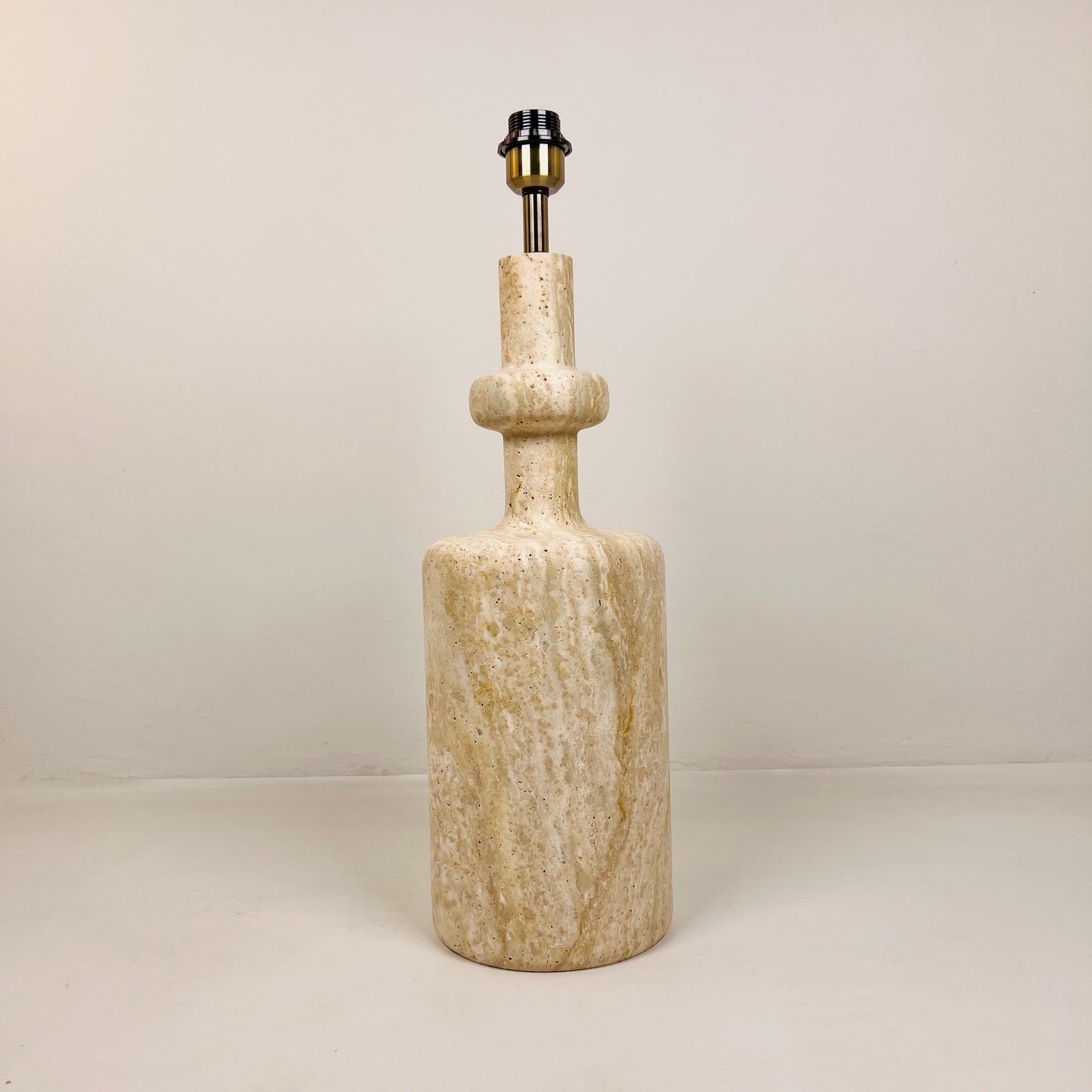 Bottleneck Table Lamp - Travertine
