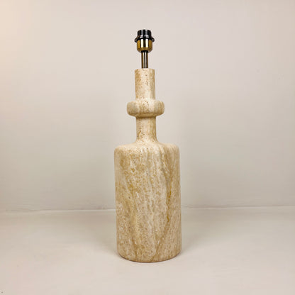 Bottleneck Table Lamp - Travertine