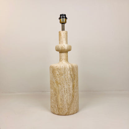 Bottleneck Table Lamp - Travertine